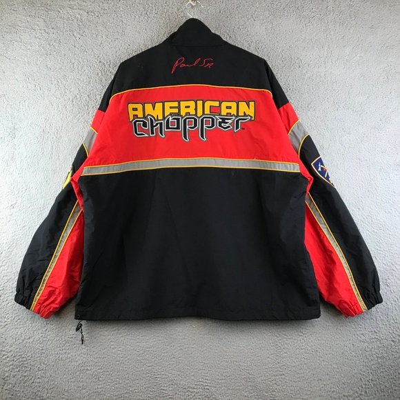 American Chopper Paul Sr fireman jacket Orange County choppers Zip up Motorcycle - Picture 1 of 7